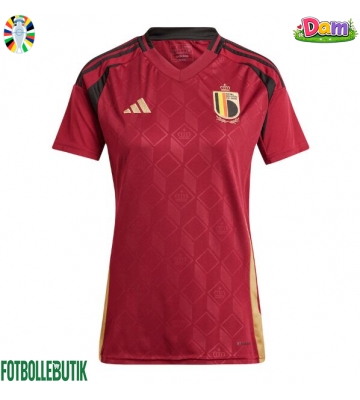 Belgien Hemmatröja Kvinnor EM 2024 Kortärmad